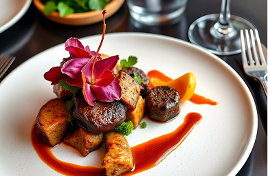 Service de plat raffiné